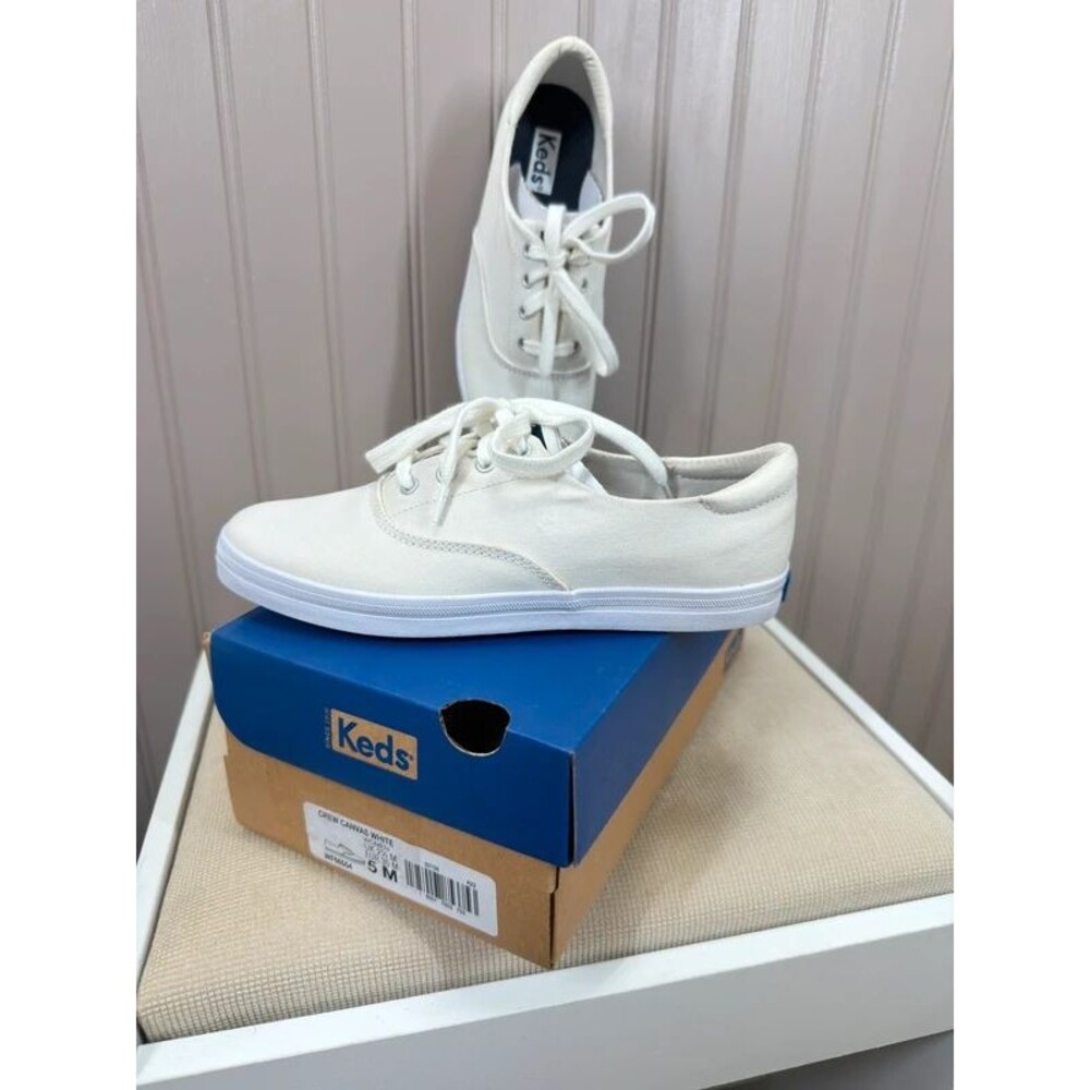 Keds Crew Canvas White Women's Size 5M